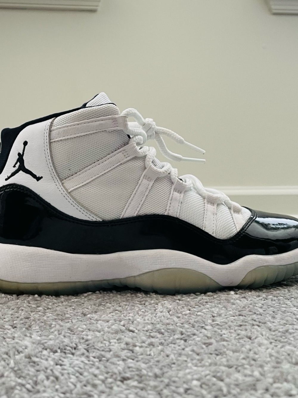 Jordan Kids White and Black High-Top Sneakers